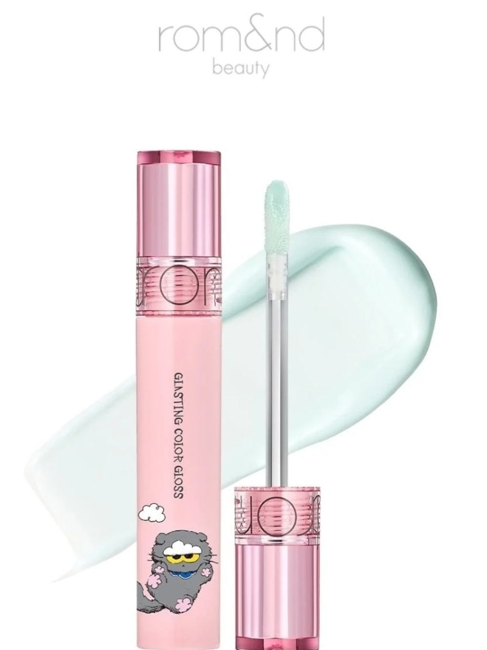 Rom&nd x ZO&FRIENDS Glasting Color Gloss in shade #20 Cloudy Mint
